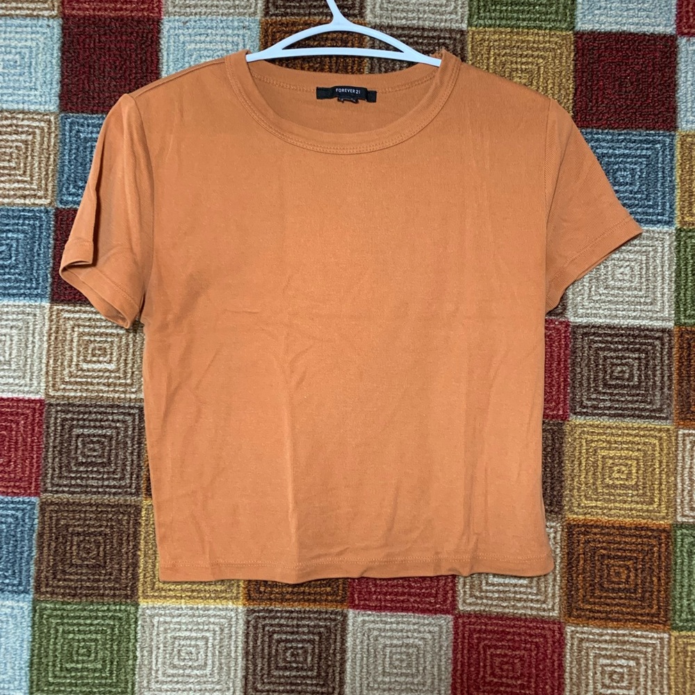 Forever 21 Orange Short Sleeve Tee